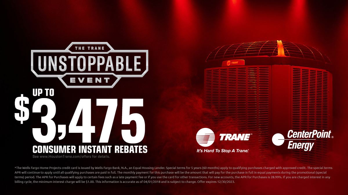 Trane Unstoppable Event - Consumer Instant Rebates